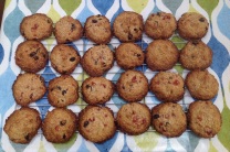 Cherry & raisin oath cookies